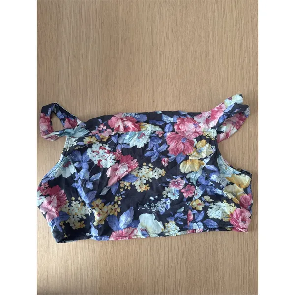 Free People Y2k Floral Romance Crop Top Festival Bohemian Size Medium - Image 2
