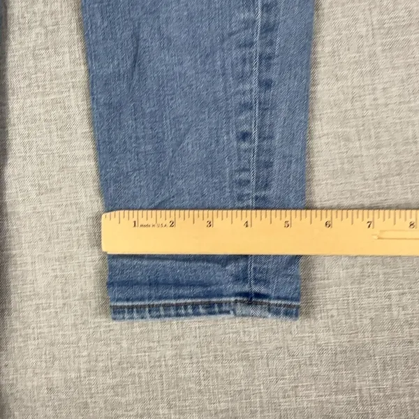 J.Crew Jeans Womens 28/28 Blue Light Wash Mid Rise Skinny Stretch Denim Casual - Image 3