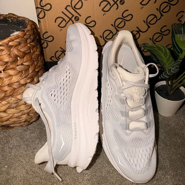 Hoka Light Gray Athletic Shoes - Image 13