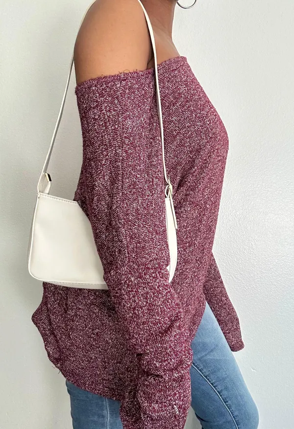 Slinky Off Shoulder Sweater - Image 2