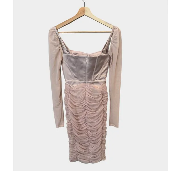 NEW HOUSE OF CB Freyja Crystal Gathered Corset Dress Size Small - Image 9