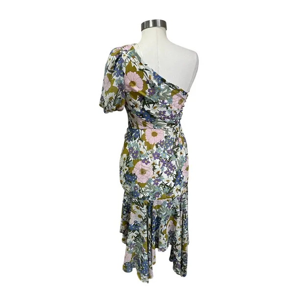 ASTR The Label‎ Santorini One Shoulder Floral Midi Dress Cottagecore S - Image 5
