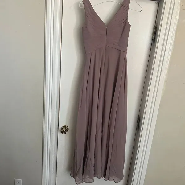 JJ’s House dusty lavender chiffon bridesmaid evening dress - Image 6