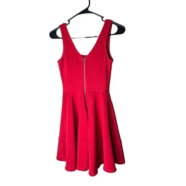 Lulus Home Before Daylight Red Square neck Sleeveless Skater Dress Size XS‎ - Image 7