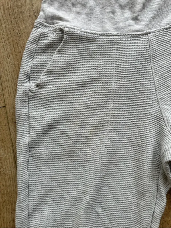 Athleta women’s Cream Waffle-Knit Joggers - Image 5