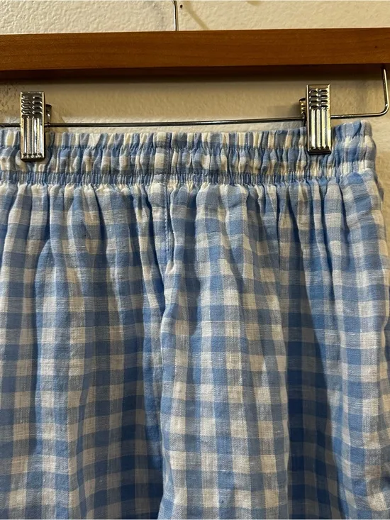 Frankies Bikinis Lou High Waist Gingham‎ Shorts in Bluebell Size XS - Image 9