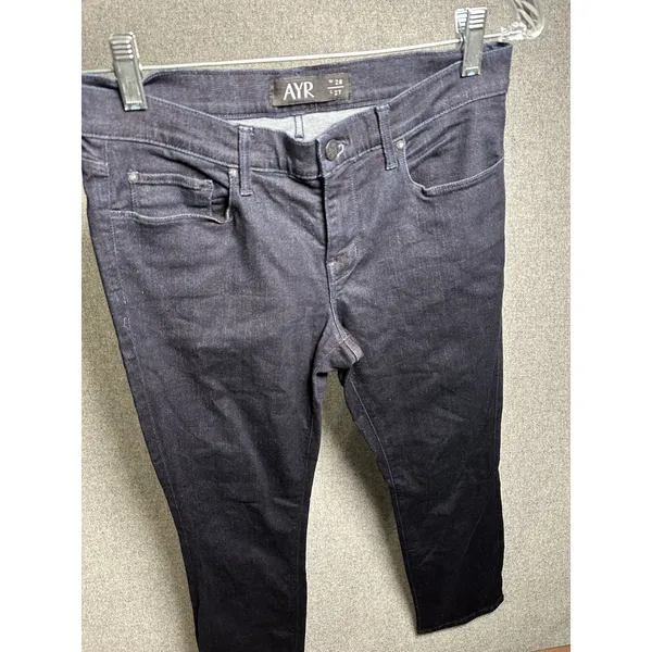AYR Size 28 Womens Jeans Dark‎ Blue W114 B02 Stretch Zip Button - Image 10