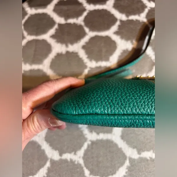 Dooney & Bourke NWT Turquoise Leather Mini Shoulder or Wristlet Bag summer fun - Image 4