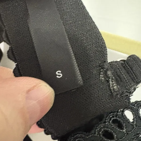 For‎ Love And Lemons Sophie Eyelet Bra Black Romantic Feminine Dainty Small - Image 8