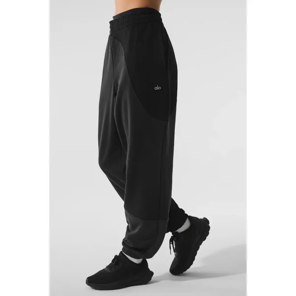 Alo Yoga Make Waves Sweatpant Vintage Black Tonal XS - Image 3