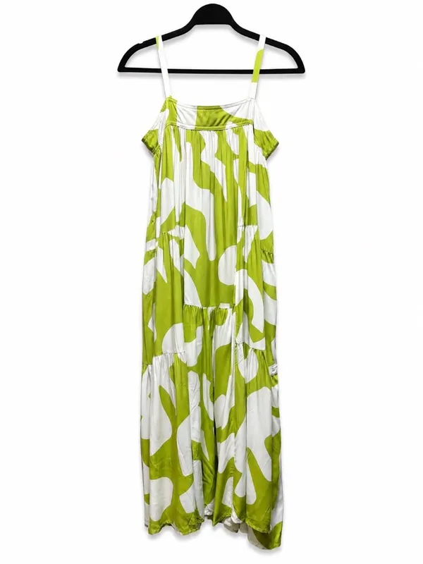 Anthropologie Abel The Label Bright Citron Maxi Dress Size S - Image 3