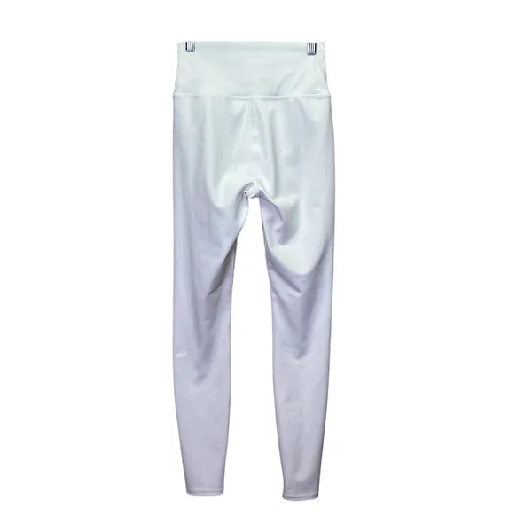 Alo Yoga White High Waist Ripped Warrior Leggings Size Small - Image 10