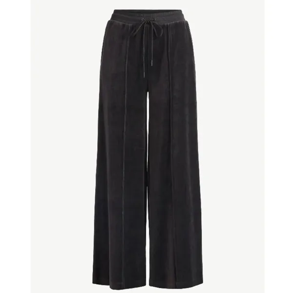 Women’s Scoop Black Wide Leg Velour Pants High Rise Drawstring Waist Size XS NWT - Image 14