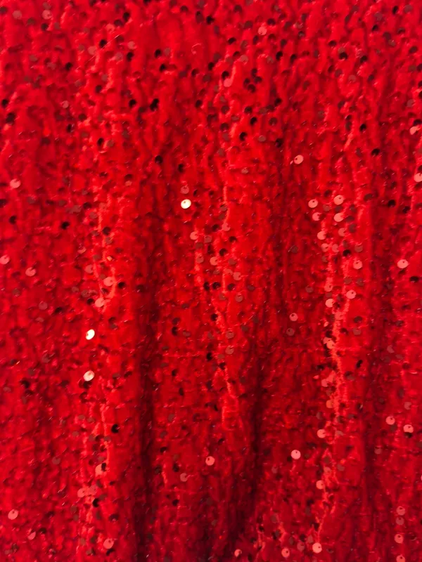 Source Unknown NWOT Red Sequin Bow-Tie Crop Jacket - Women's Sz Med - Image 5