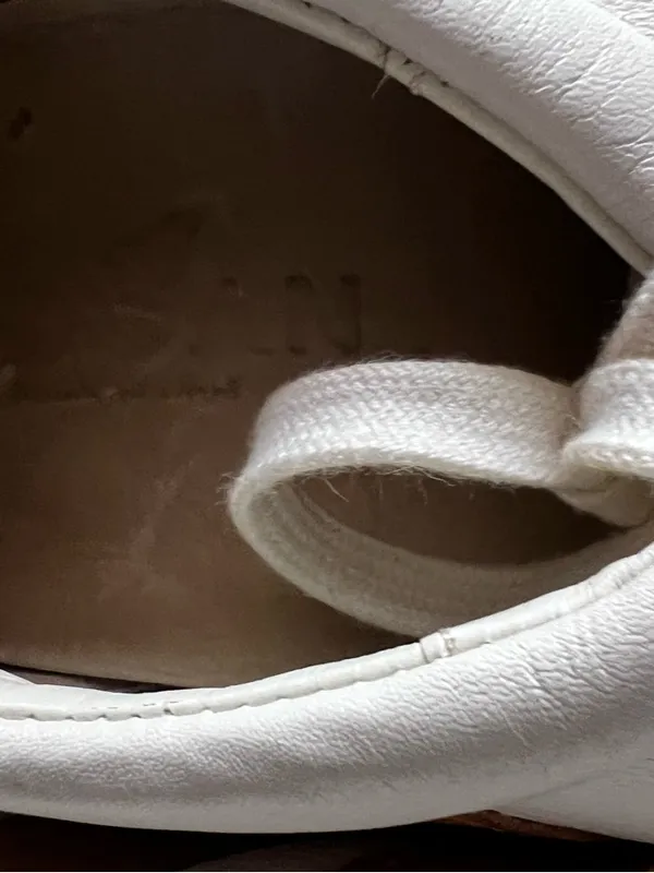 HOGAN Women’s White Leather Sneakers – Size 38.5 Size 8.5 - Image 9