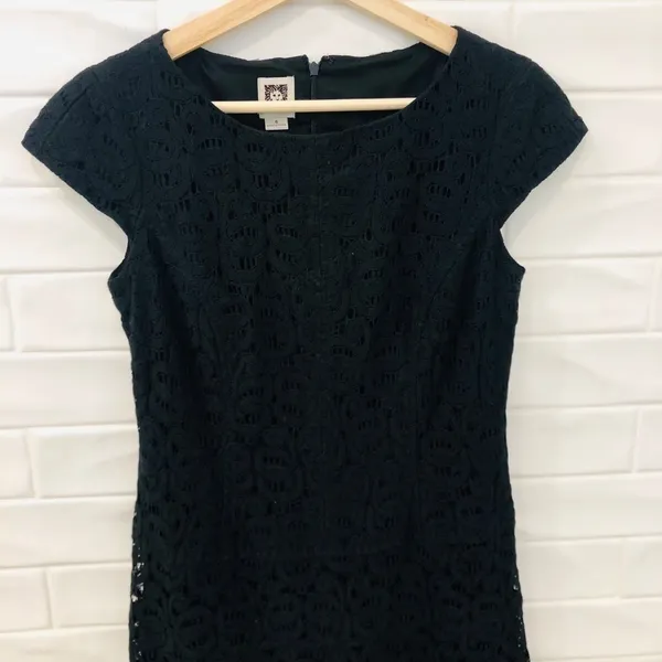 ANNE Klein cap sleeve lace dress - Image 8