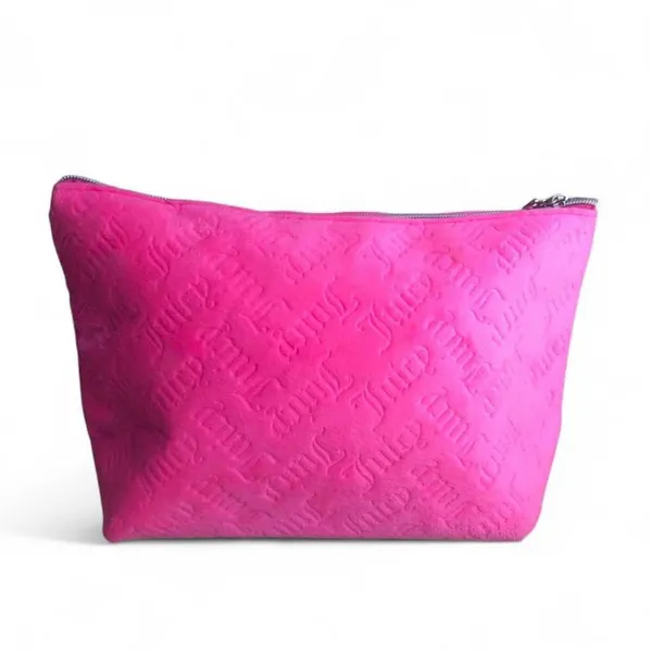 NWOT Juicy Couture Makeup Bag Velour Pink - Image 2