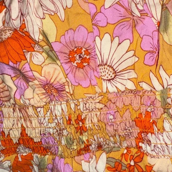 Floral Maxi Dress with Orange and Pink Accents MASON‎ & BELLE Josie Maxi Dress - Image 4