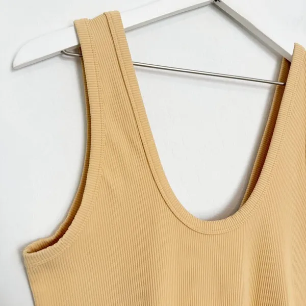 Abercrombie Bodysuit Extra Large Ribbed Wide Strap Scoop Neck Downtown Girl Chic - Image 3