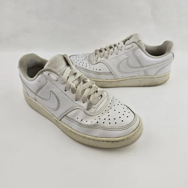 Nike Court Vision Low Sneakers Shoes‎ Triple White CD5434-100 Womens Size 7.5 - Image 2