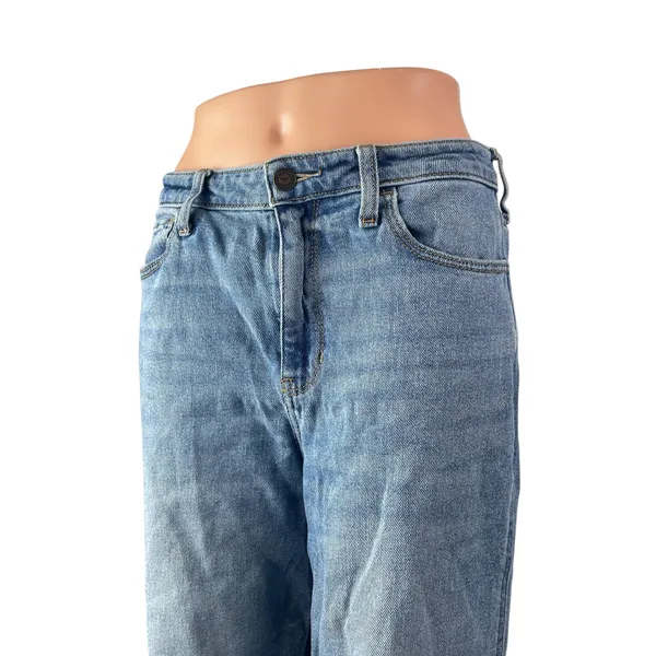 Hollister Women's Blue Medium Wash High Rise Straight Leg Denim Jeans Size 29 - Image 2