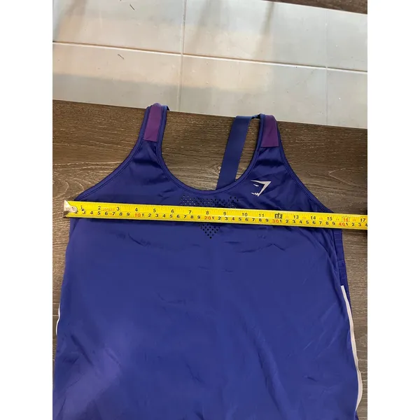 Gym shark athletic tank racer‎ back CS blue - Image 5