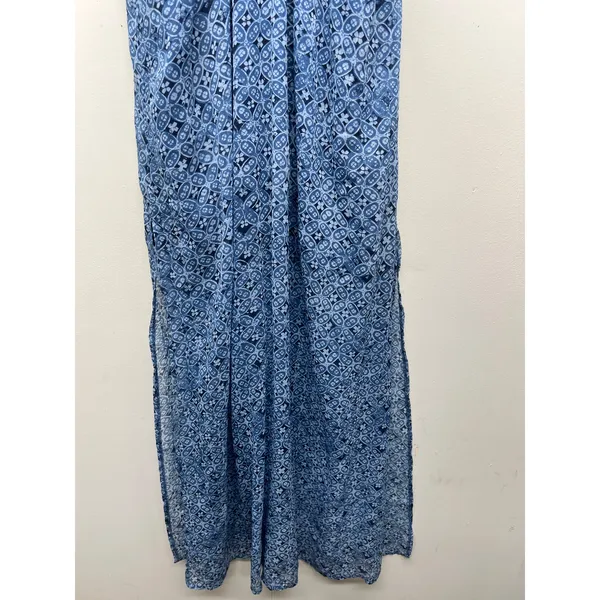 Abercrombie & Fitch Blue Maxi Sheer Dress Womens S Party Beachy Boho Vacation - Image 10