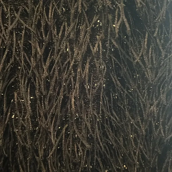 Main Strip NEW Black Lurex Fringe Mini Dress Sparkly Sequin Party Cocktail L - Image 4