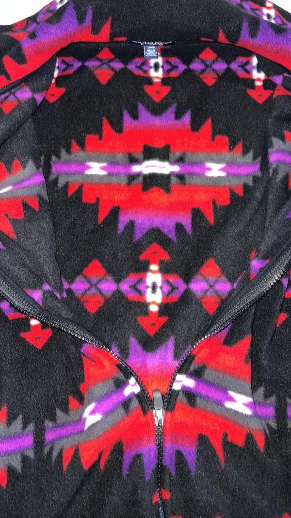 Ralph Lauren Fleece Aztec Southwestern Print Vest - Image 4