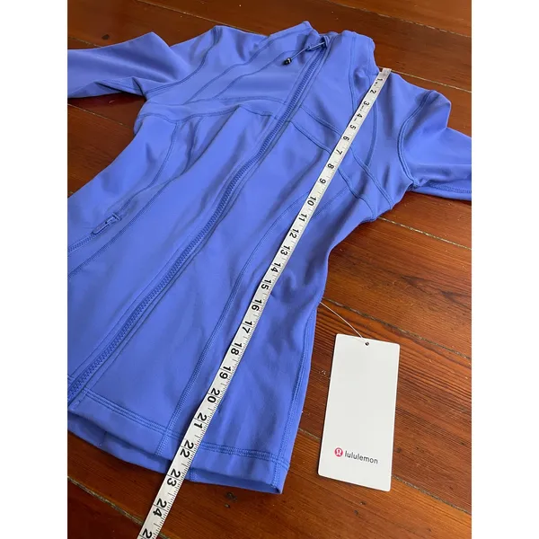 Lululemon NWT Define Jacket Luon Periwinkle Blue Size 4 Zip Up Yoga - Image 10