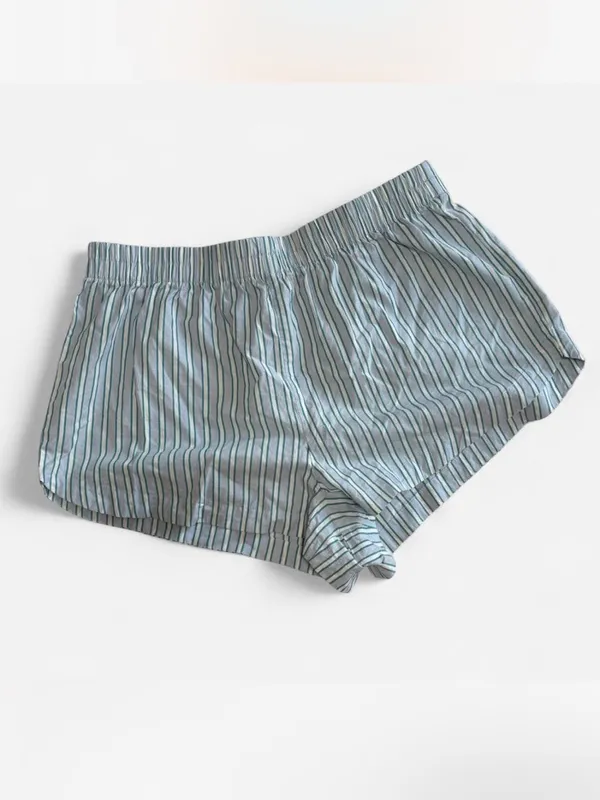 Old Navy Poplin 100% Cotton Stripe Shorts COS Inspo M - Image 4