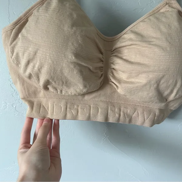Kindred Bravely Sublime Hands-Free Pumping Nursing Bra Beige Large Busty E-H Cup - Image 4