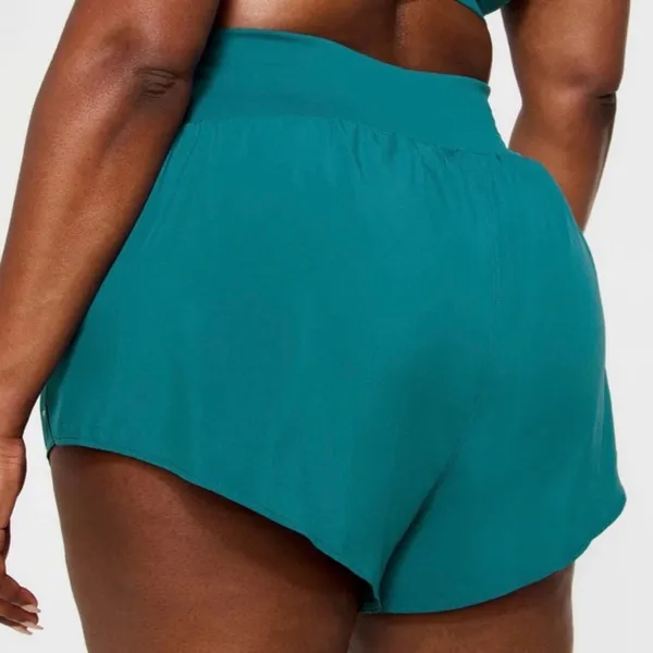 Fabletics Green Abyss Sun Chaser Short 3" Inseam Athletic Shorts Size XL - Image 3