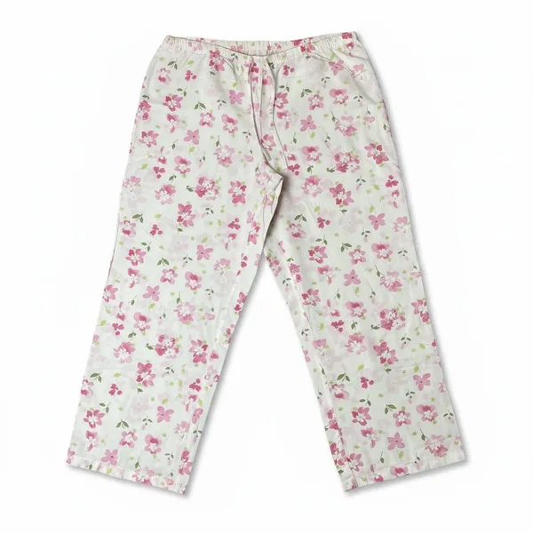 Victoria's‎ Secret Vintage 2003 Pink Floral Cotton Pajama Set XS Sleeveless Top - Image 4