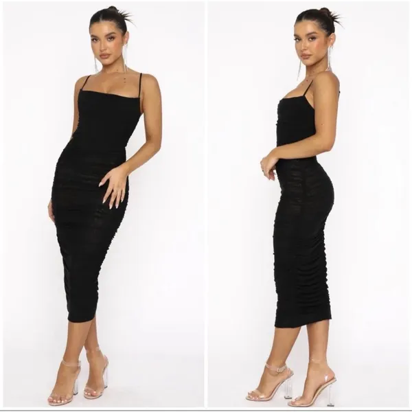 WHITE FOX BOUTIQUE Full Of Flavour Midi Dress Mesh Sexy Nightwear Elegant Sz XS - Image 2