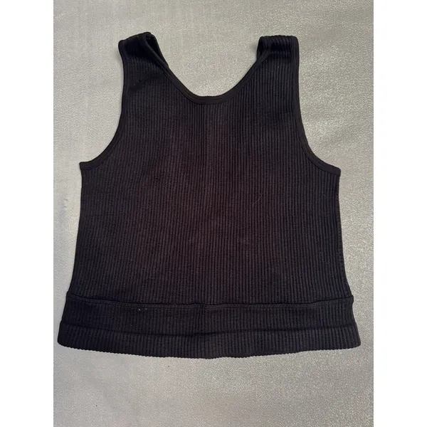 Bella Seamless Sports Bra Crop Top Comfort Bra Black Stretchy - Image 3