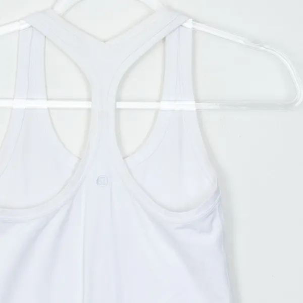 Lululemon Womens Cool Racerback Shorter Length Tank Top White Size 4 - Image 7