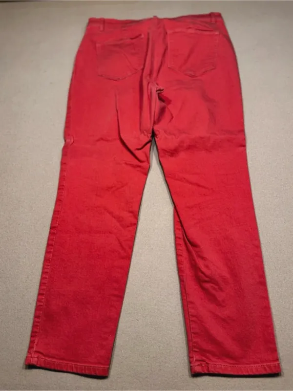 LOFT Coral Red Straight Leg Pants - Image 2