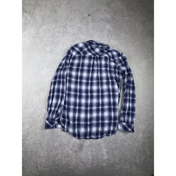 Rails Hunter‎ Shirt Womens Large Blue Patriot Sky Plaid Button Long Sleeve Top - Image 2