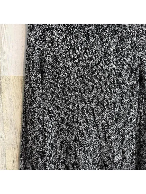 So Womens Small Black Marled Knit Sweater Long Sleeve Crew Neck Tunic Pullover - Image 3