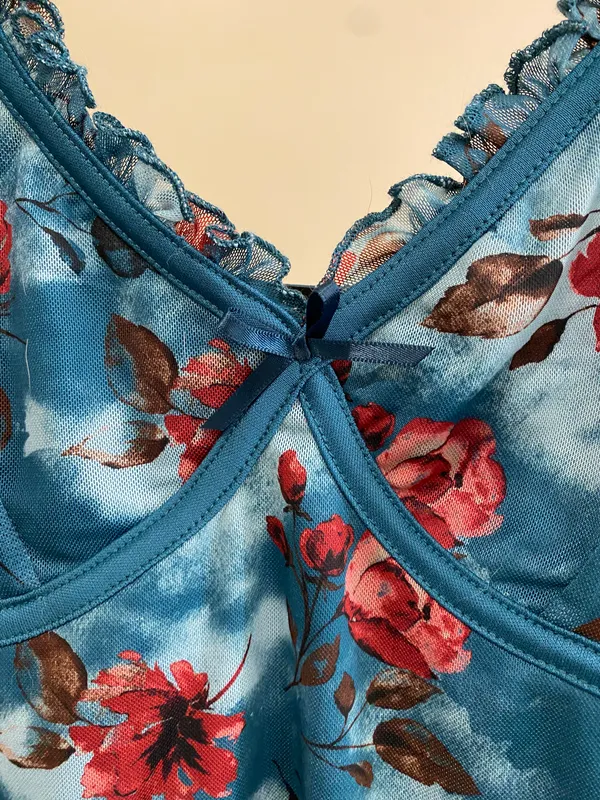 blue floral tank - Image 3