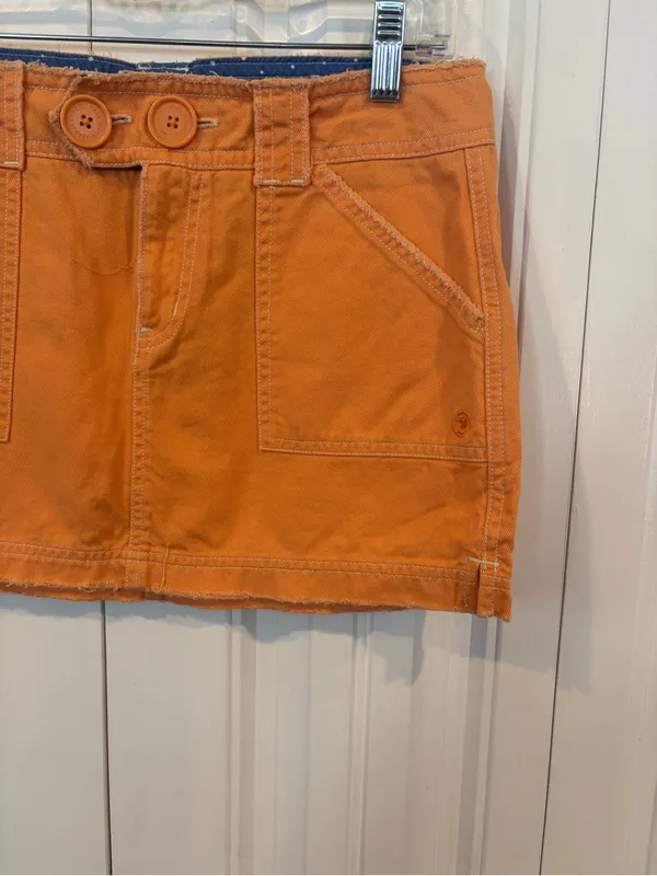 Duck head jeans co. Orange mini skirt size 5 - Image 4