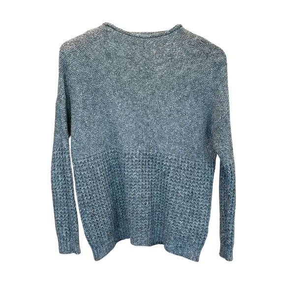 Size Medium American Eagle Gray Roll Neck Knit Sweater - Image 2