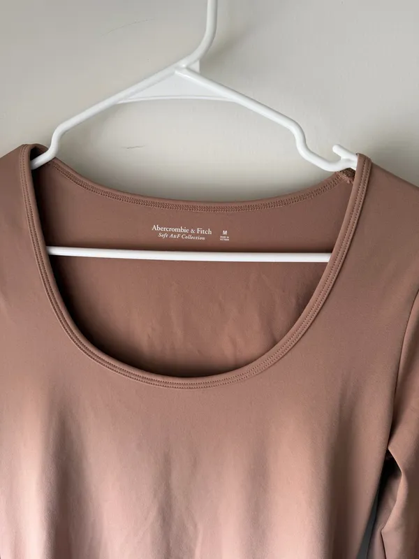 Abercrombie & Fitch Soft A&F Collection Long Sleeve Scoop Neck Bodysuit - Image 2