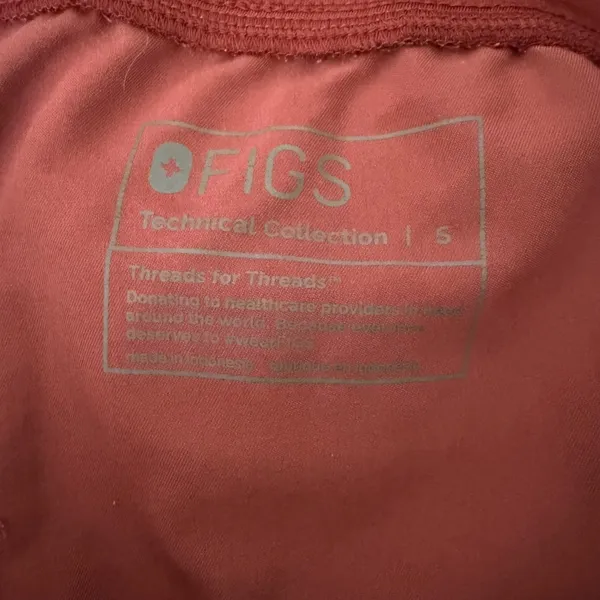 FIGS HW Zamora Jogger Women Small Red‎ Scrub Pants High Waist W22SW2012 - Image 5