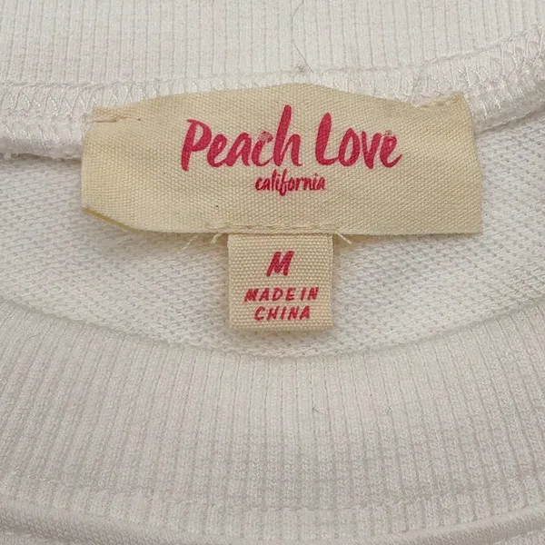 Peach Love Born To Sparkle Dress Womens Medium White Red Fourth‎ of July Festive - Image 5