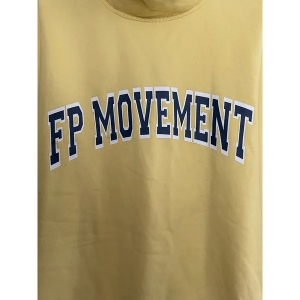 Free People Victory Mock Neck Sleeveless Sweatshirt Yellow Women's Size Large - Image 10