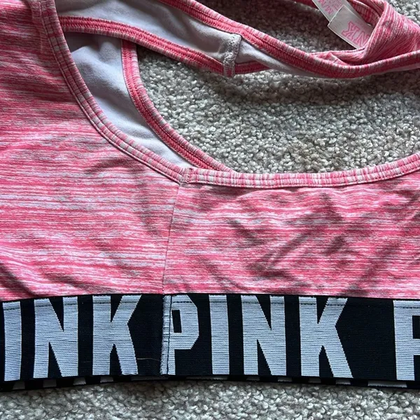 PINK by Victoria’s Secret Pink Heathered Sports Bra - Image 3