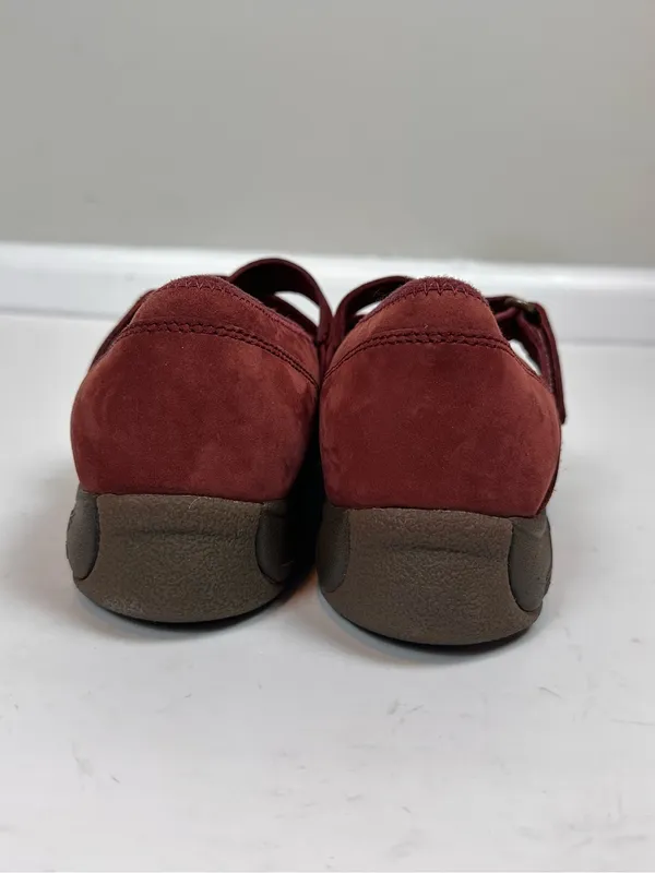 Dansko Red Suede Leather Mary Jane Comfort Shoes EU 37 US 6.5-7 - Image 4