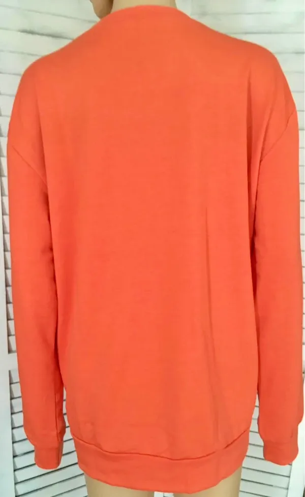Pumpkin Sweatshirt, Large Orange - Image 3